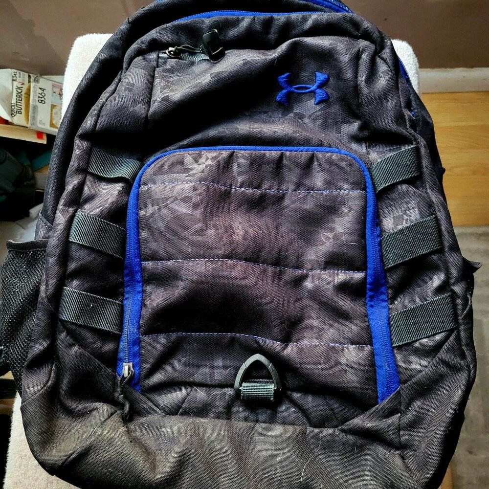 Under Armour Imprint Laptop Backpack -- Blue-BLACK GUC SEE PICTURES